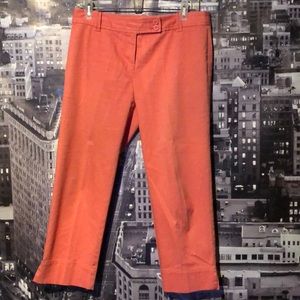 Loft Coral cropped pants